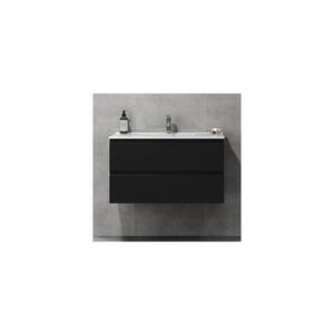 BATH DELUXE Koupelnová skříňka s umyvadlem KENWOOD 91x50x45 cm černá BT0122+BT0128 obraz