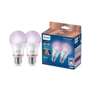 SADA 2x LED Stmívatelná žárovka Philips SMART A60 E27/8, 5W/230V 2200-6500K 8720169171060 obraz