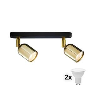 LED Bodové svítidlo TOP 2xGU10/10W/230V černá/zlatá 6031 obraz