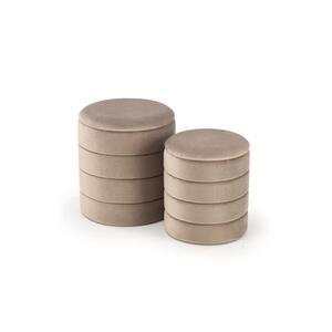 Halmar SADA 2x Taburet PAX pr. 33/40 cm taupe V-CH-PACHO-PUFA-BEŻOWY obraz