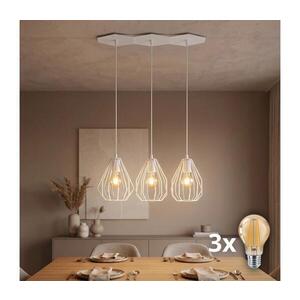 LED Lustr na lanku BRYLANT 3xE27/60W/230V bílá 2225 obraz