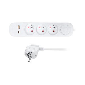 PP112PD20 - Prodlužovací kabel s vypínačem 3Z s USB A+C nabíjením 3 m PP112PD20 obraz