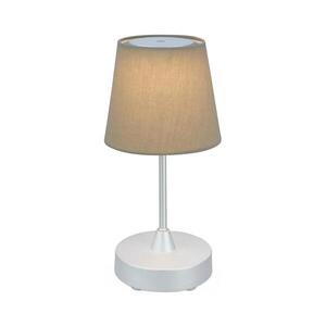 Brilo - LED Stmívatelná nabíjecí stolní lampa LED/3W/5V IP44 stříbrná/béžová 7447-011 obraz