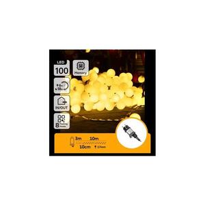 B.V. - LED Ven. dekorační řetěz 100xLED/3, 6W/230V/8 funkcí 10m IP44 tep bílá B103031RL obraz