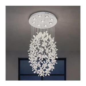 LED Křišťálové stropní svítidlo SAMOA LED/30W/230V pr. 40 cm lesklý chrom + DO N3020 obraz