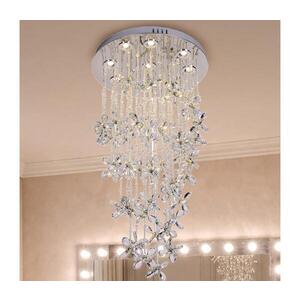 LED Křišťálové stropní svítidlo SAMOA LED/30W/230V pr. 40 cm lesklý chrom + DO N3021 obraz