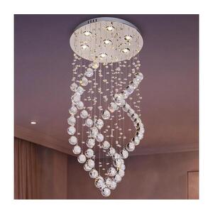 LED Křišťálové stropní svítidlo NAURU LED/24W/230V pr. 40 cm lesklý chrom + DO N3013 obraz