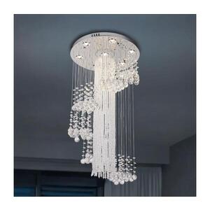 LED Křišťálové stropní svítidlo NAURU LED/24W/230V pr. 45 cm lesklý chrom + DO N3011 obraz