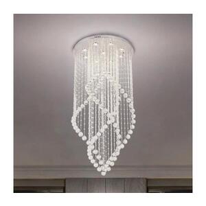 LED Křišťálové stropní svítidlo NAURU LED/30W/230V pr. 60 cm lesklý chrom + DO N3014 obraz