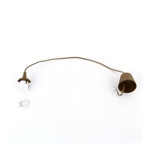 Napájecí kabel EDI 1xE27/60W/230V 90 cm hnědá 8611 obraz