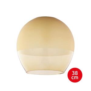 Náhradní sklo k lustru KULA E27 pr. 38 cm kouřová béžová 7771 obraz