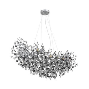 Globo 64138H3S - Lustr na lanku QUEENA 10xE14/40W/230V stříbrná 64138H3S obraz