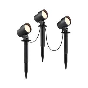 Brilliant - SADA 3x LED Venkovní lampa KAMARA LED/8, 5W/230V IP44 černá G40908/06 obraz