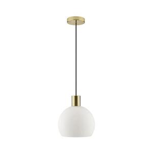 Brilliant - Lustr na lanku CONY 1xE27/20W/230V pr. 25 cm mosaz 51380/18 obraz