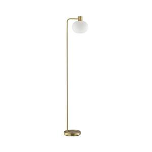 Brilliant - Stojací lampa FANNY 1xE27/20W/230V mosaz 70250/18 obraz