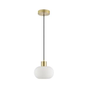 Brilliant - Lustr na lanku FANNY 1xE27/20W/230V pr. 22 cm mosaz 51390/18 obraz