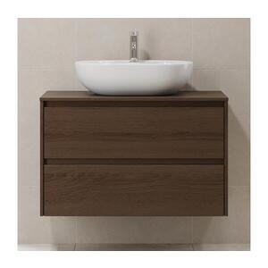 BATH DELUXE Koupelnová skříňka TRONDHEIM pro umyvadlo 90x57x46 cm ořech 03-090-67-84-00 obraz