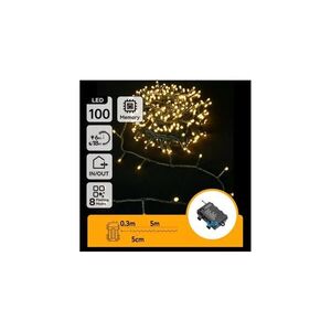B.V. - LED Ven. řetěz 100xLED/8 funkcí 3xAA 5, 3 m IP44 teplá bílá B10303K2J obraz