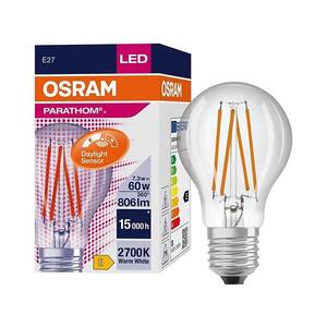 LED Žárovka se senzorem soumraku CLASSIC FILAMENT A60 E27/7, 3W/230V 2700K -Osram 4058075762015 obraz