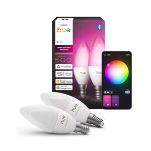 SADA 2x LED RGBW Stmívat. žárovka Philips Hue WACA B39 E14/3, 7W/230V 1000-20000K 8721103099303 obraz