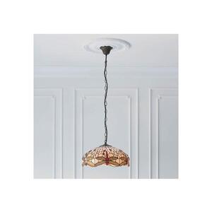 Endon 70824 - Lustr na řetězu Tiffany DRAGONFLY 3xE27/60W/230V pr. 41 cm 70824 obraz