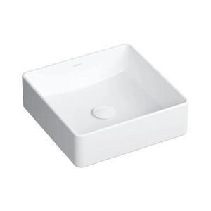 OMNIRES PASADENA360BP - Umyvadlo na desku PASADENA 36x36 cm keramika/lesklá bílá PASADENA360BP obraz
