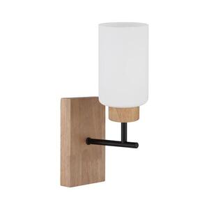 Globo 15977W - Nástěnná lampa ROWENA 1xE27/60W/230V dub/bílá 15977W obraz