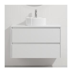 BATH DELUXE Koupelnová skříňka s umyvadlem TRONDHEIM/VIKEDAL 90x57x46 cm bílá BT0160+BT0150 obraz
