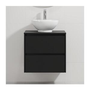 BATH DELUXE Koupelnová skříňka s umyvadlem TRONDHEIM/DRAMMEN 60x57x46 cm černá/bílá BT0167+BT0146 obraz