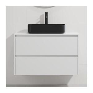 BATH DELUXE Koupelnová skříňka s umyvadlem TRONDHEIM/LJORDAL 90x57x46 cm bílá/černá BT0170+BT0150 obraz