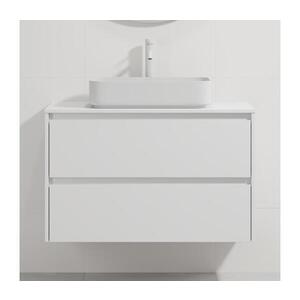 BATH DELUXE Koupelnová skříňka s umyvadlem TRONDHEIM/LJORDAL 90x57x46 cm bílá BT0169+BT0150 obraz