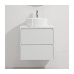 BATH DELUXE Koupelnová skříňka s umyvadlem TRONDHEIM/VIKEDAL 60x57x46 cm bílá BT0160+BT0145 obraz