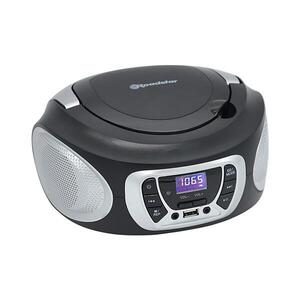 Roadstar CDR-365U/SL - Rádio s FM/PLL a USB 32W/230V/4xLR14 černá/stříbrná CDR-365U/SL obraz