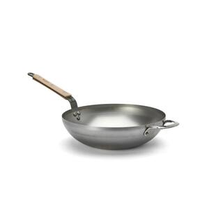 De Buyer 5717.32 - Pánev Wok MINERAL B BOIS 32 cm 5717.32 obraz