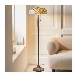 Endon 111921 - Stojací lampa Tiffany MILLE FEUX 2xE27/10W/230V pr. 45 cm 111921 obraz