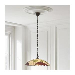 Endon 112246 - Lustr na řetězu Tiffany BOTANICA 1xE27/60W/230V pr. 45 cm 112246 obraz