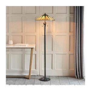 Endon 64041 - Stojací lampa Tiffany DARK STAR 2xE27/60W/230V pr. 49 cm 64041 obraz