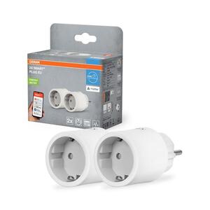 Osram - SADA 2x Chytrá zásuvka SMART+ MATTER SCHUKO 2300W/230V/10A Wi-Fi bílá 4099854641671 obraz