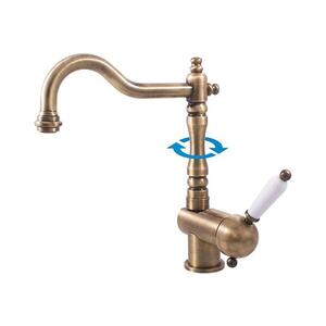 RAV Slezák L508.0/8SM -Dřezová/umyvadlová baterie LABE RETRO 25, 6 cm stará mosaz L508.0/8SM obraz
