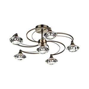 Där Lighting Där Lighting LUT0675 - Přisazený lustr LUTHER 6xG9/40W/230V mosaz LUT0675 obraz