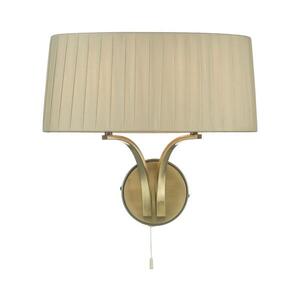 Där Lighting Där Lighting CRI0929 - Nástěnná lampa CRISTIN 2xE14/40W/230V mosaz/taupe CRI0929 obraz