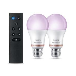 SADA 2x LED RGB Stmívat. žárovka Philips SMART A60 E27/8, 5W/230V 2200-6500K + DO 8721103160102 obraz
