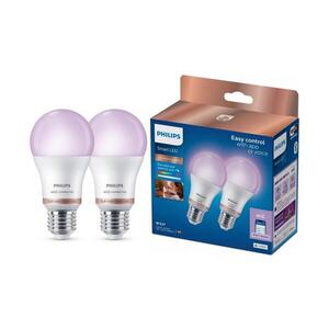SADA 2x LED RGB Stmívat. žárovka Philips SMART A60 E27/12, 5W/230V 2200-6500K 8721103160003 obraz