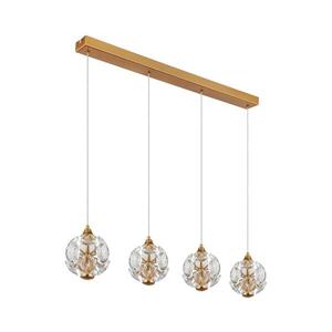 Globo 16047-4H - LED Lustr na lanku VIRINA LED/32W/230V 3000K zlatá 16047-4H obraz
