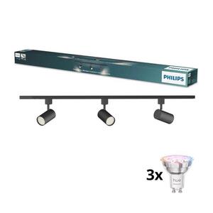 Philips - LED Stm. bodové svítidlo v lišt sys EASYLINK 3xGU10/4, 7W/230V 1m černá P7613+3xP7029 obraz