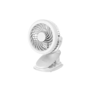 Eurolamp Nabíjecí stolní látor s klipem 6W/5V 1200 mAh bílá 300-20562 obraz