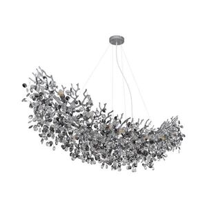 Globo 64138H4S - Lustr na lanku QUEENA 16xE14/40W/230V stříbrná 64138H4S obraz