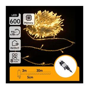 B.V. - LED Venkovní vánoční řetěz 600xLED/6W/230V 30m IP44 teplá bílá B10303ABMA obraz