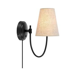 Markslöjd 108907 - Nástěnná lampa AMAR 1xE14/40W/230V béžová/černá 108907 obraz