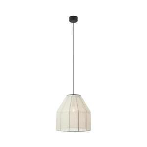 Markslöjd 108956 - Lustr na lanku AIKO 1xE27/60W/230V pr. 37 cm krémová/černá 108956 obraz